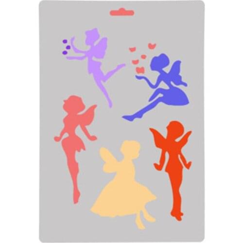 Little angel mold shield DIY cake scrapbook stencils hollow Embellishments printing lace ruler Valentines Day