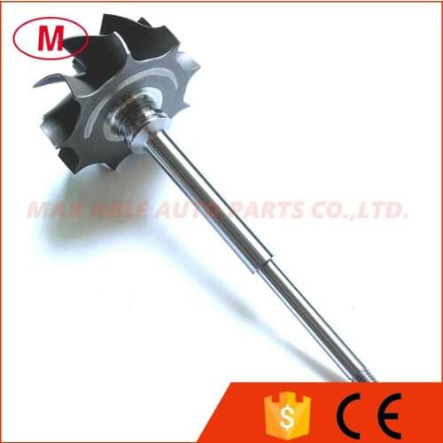K26 54.55x64.4mm 136.5mm shaft length 9 blades Turbocharger Turbine Shaft & Wheel/Turbo Turbine Wheel Shaft/Turbine wheel