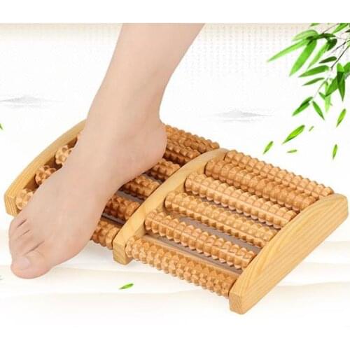 Soles and soles massager wood roller type solid wood feet foot legs foot massager point ball for household use