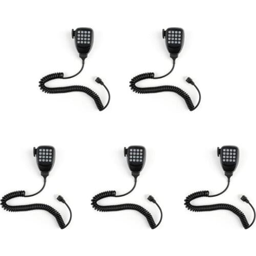 Artudatech 5Pcs KMC-32 DTMF Microphone For Kenwood TM-271A TM-281A TM471A TM-D710A TK 980 868G 880 850 860 830 808 Radio