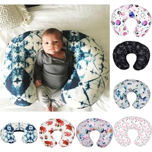 Multifunction Removable Nursing pillowcase Infant Baby U-shaped pillow pillowcase Printed Pillow Cover Nursing Slipcover