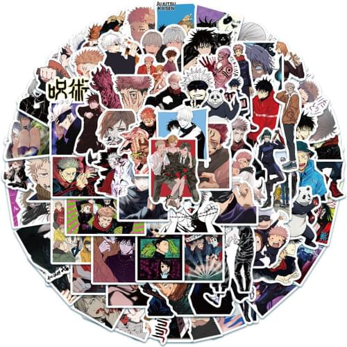 10/50PCS Anime Jujutsu Kaisen Cartoon Graffiti Decoration Sticker Suitcase Notebook Helmet Skateboard Computer Waterproof Cute