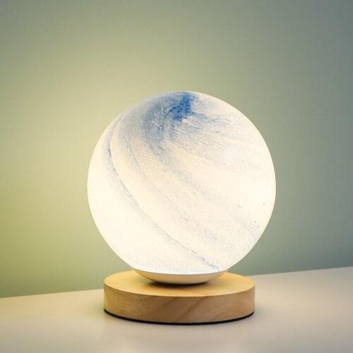 Cross Border Planet Moon Night Table Light Ins Nordic Creative Beautiful Bedroom Living Room Decoration Lamp Charging Lighting