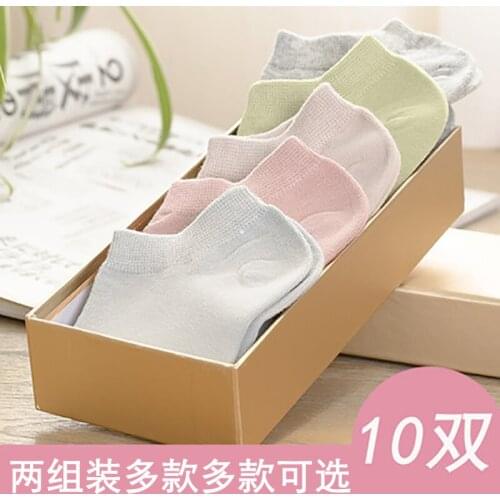 No show socks non-slip women boat socks cat slippers 10 Pairs/Lot