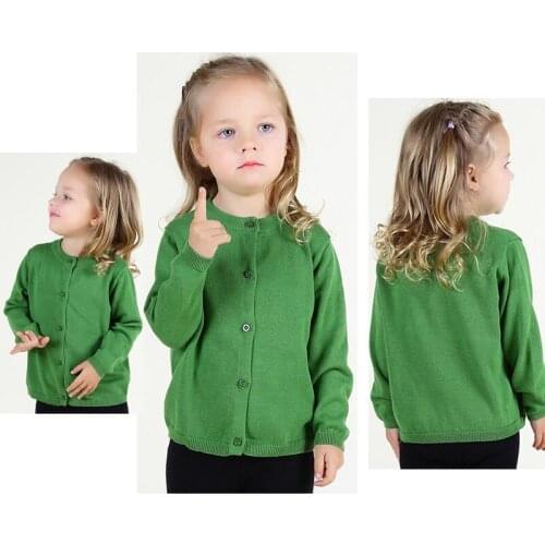 Family Matching Clothes Kids Girls Cardigan Sweaters Baby Girl Solid Cotton Sweater Jacket Children Knitted Kids Sweaters Girls