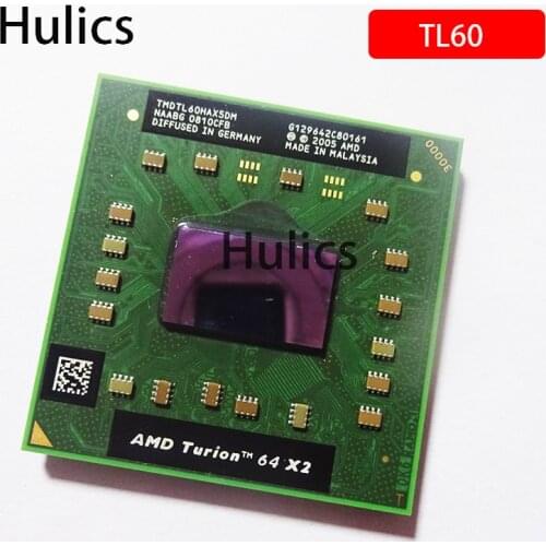 Hulics Original AMD Turion 64 X2 Mobile technology TL-60 TL 60 TL60 2.0 GHz Dual-Core Dual-Thread CPU Processor TMDTL60HAX5DM