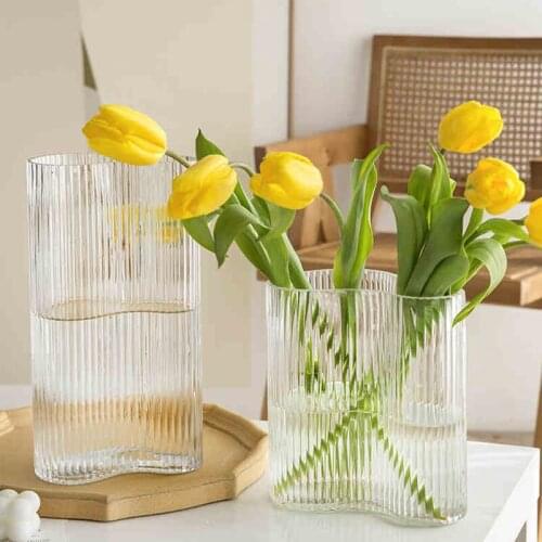 Transparent Glass Vase Decoration Vases For Livingroom Ins Hydroponic Flower Bottle Decorations Home Decor Room Decoration Ваза