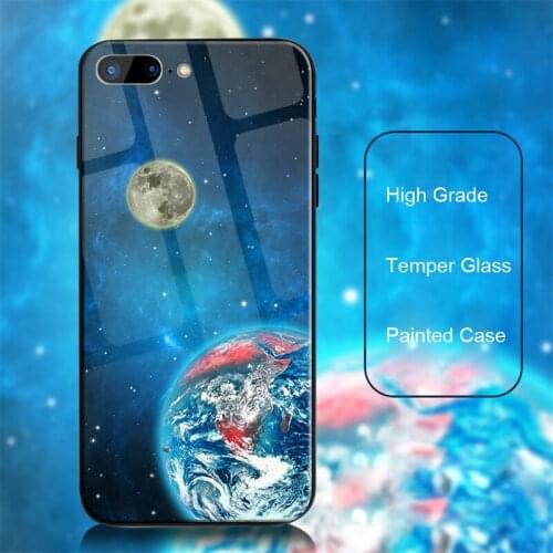 ETOPLINK 2018 Silicone TPU Phone Back Cover For Iphone XS MAX XR Clear Stained Glass Phone Case Back Cover Cosmic Planet Design