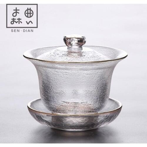 Sen Canon glass only three tureen tea cups a single finger bowl is not a hot pot of tea tea kungfu tea cup