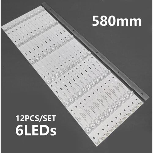 LED Backlight strip 6lamps For Sk yworth 55V8E 55N2 55G6 VER00 5800-W55000-6P60 55G6 55V8E 55V9E 55N2