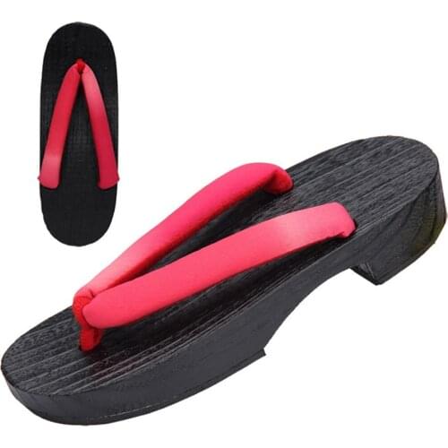 Japanese Traditional Shoes Woman Wooden Geta Clogs Anime Cosplay Costumes Sauna Spa Home Beach Wear Slippers Sandals
