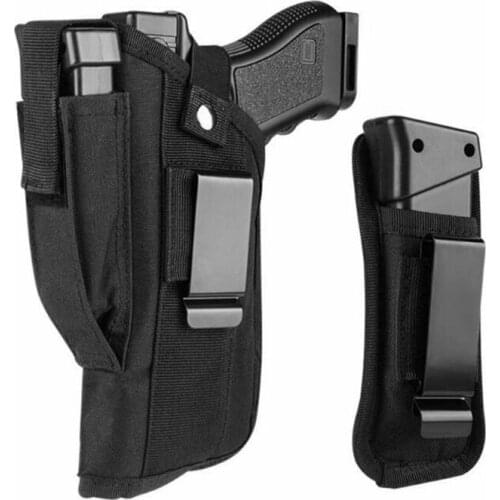 Universal Tactical Gun Holster Mag Pouch 2 Straps Right/Left Hand Draw Handgun Pouch For Airsoft Hunting Accessory