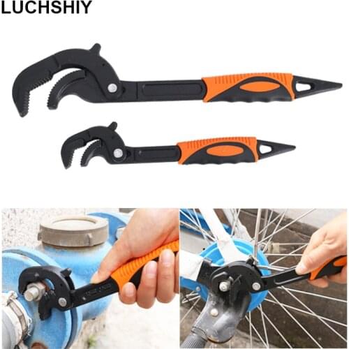 Universal Key Wrench Adjustable Spanner Set Multifunctional Quick Open End Wrench Plumber Pipe Hand Torque Tool Car Repair Tools