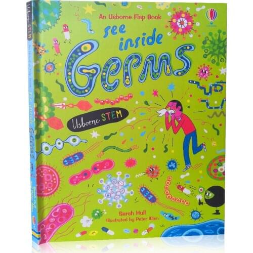 Usborne Books Flap Book See Inside Germs Learning Toys for Children Educational Toys Activity Books for Kids Ages 4-8