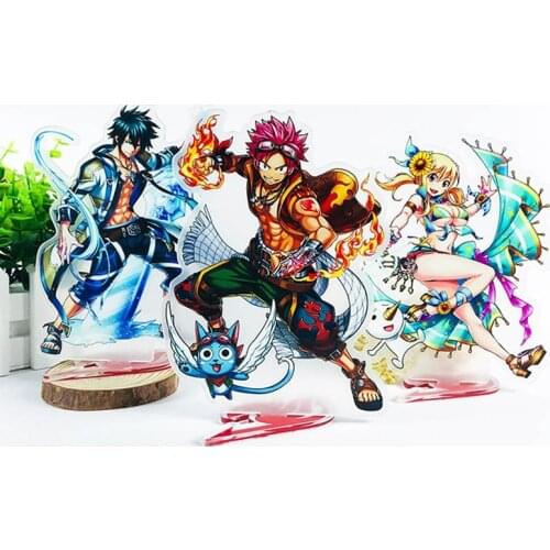 15CM Japan Anime Fairy Tail Acrylic Stand Model Toys two-sided Action Figure Pendant Plate Desk Stationery