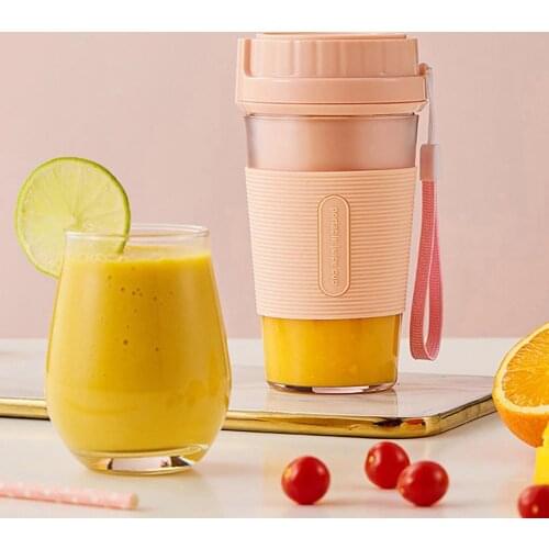 300ml Portable Household USB Rechargeable Juicer Cup Fruit Blender Mixer Bottle for Potable Juicer Blender for home Kitchen