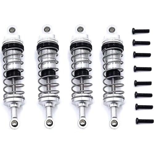 4Pcs Adjustable All Metal Shock Absorbers Damper for Wltoys 144001 124019 124018 RC Car Upgrade Parts Accessories