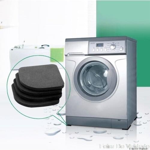 4pcs Washing Machine Anti Vibration Pad Shock Proof Non Slip Foot Feet Mat Refrigerator Floor Furniture Protectors Noise