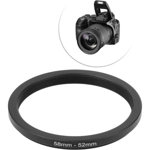 58mm To 52mm Metal Step Down Rings Lens Adapter Filter Camera Tool Accessory New