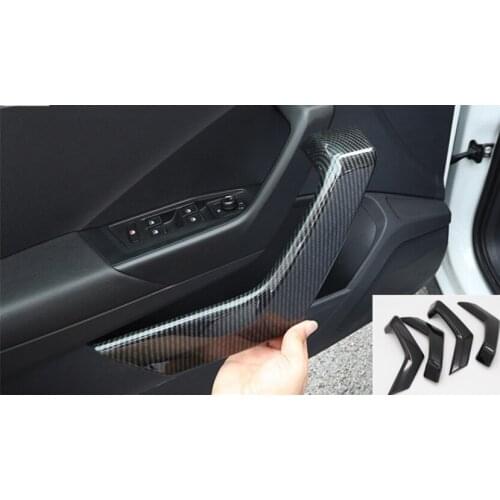ABS Interior Side Door Handle Decoration Frame Cover Trim 4pcs Car-Styling For Volkswagen T-Roc T Roc 2018 2019 Accessories