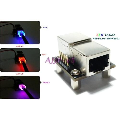 Rj45 Adapter Adapter Board Network Port Docking Device POE Network Cable Connector Communication Connector LED Type