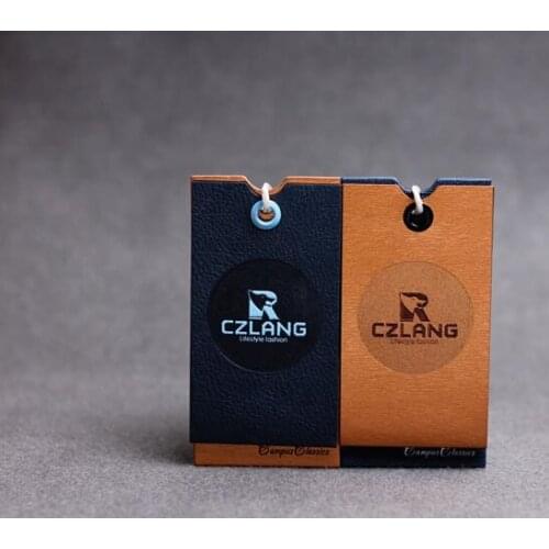 Free die cut Custom garment hang tag printing 400gsm paper clothing swing garment tag custom your design