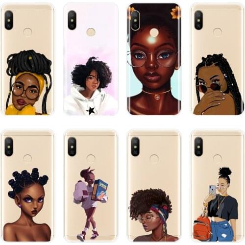 Phone Case For Xiaomi MI A1 A2 LITE 8 SE Soft Silicone Black Girl Magic Melanin Back Cover For Xiaomi MI 5 5C 5S 5X 6 6X Plus