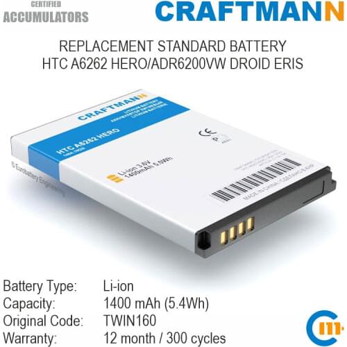 CRAFTMANN HTC Phone Batteries