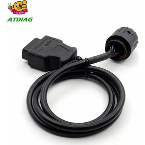 OBD2 Diagnostic Cable For BMW ICOM D Cable Motorcycles Cable Motobikes Diagnostic Cable 10 Pin Adaptor to 16pin ICOM A3 A2 tool