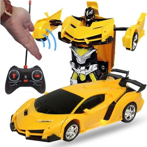 23CM 1:18 RC Car Gesture Sensing Transformation Fightint Robot Models Deformation Remote Control Robots Cars Toys for Children