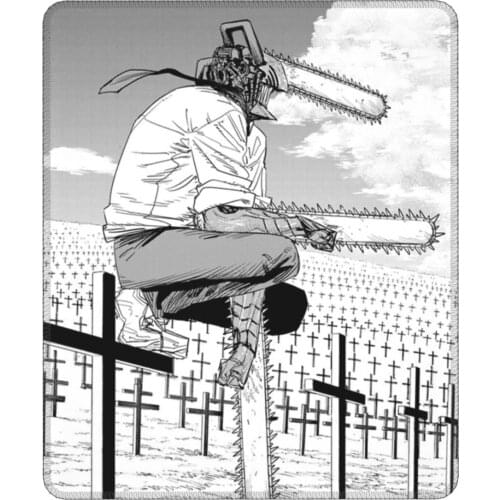 Chainsaw Man Denji Vintage Mouse Pad Devil Anime Antislip Soft Mat Natural Rubber PC Table Decoration Cover