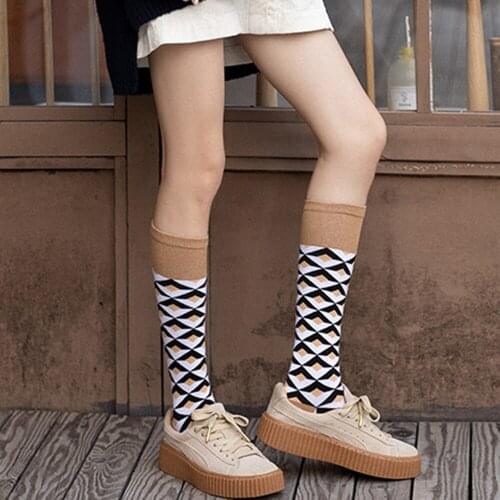 Multiple Selection Patterns Color Matching Socks Women Street Hip Hop Basketball Sports Hip Hop