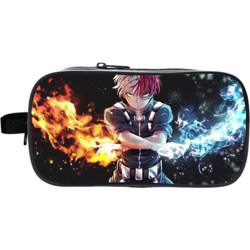 My Hero Academia Pencil Case High Quality Anime Students Cartoon Pencil Box Kids Deku Pen Bag Boys Girls Stationery Storage Bag