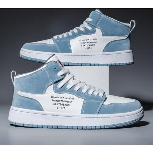 PUPUDA Korean Casual Shoes Men Boots Men Good Quality Lace Up High Top Shoes Men Casual Sneakers Shoes Male New Boots Men Trend