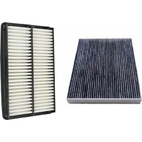 2 PC SET Engine & CARBONIZED Cabin Air Filter for 2014-2015 ACURA MDX US Seller