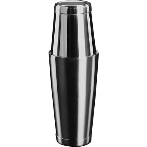 MagiDeal Stainless Steel Boston Tin Bartending Cocktail Mixing Can Set Silver