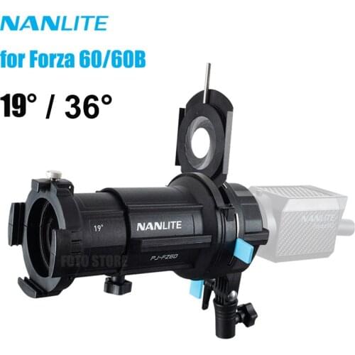Nanlite Nanguang Dedicated Imaging Lens Lighting Modifiers Projection Spotlight Mount 19° 36° Photo accessory for Forza 60 60B