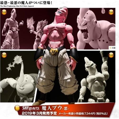 Anime Figure Super Saiyan SHF Dragon Ball Z Figure Evil Majin Buu Collection Model Toys Figurine Anime Action Figures Toys