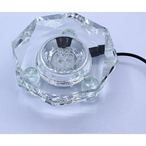 7 LED Light Lamp Base Stand Crystal 3D USB Night Lamp Bases For Crystal Display