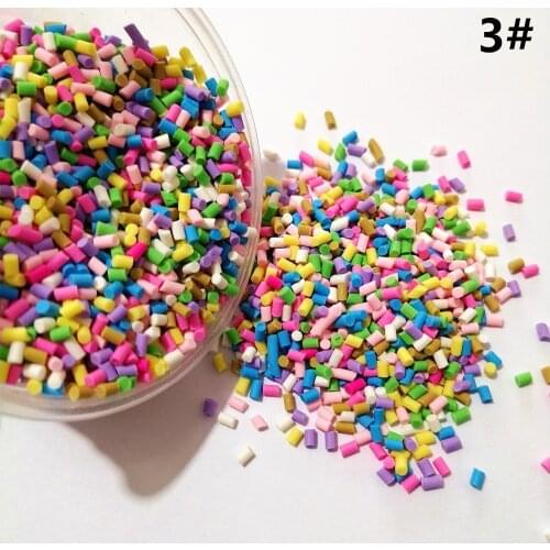 50g Polymer Clay Fake Candy Sweets Sugar Sprinkle Decorations Fake Cake Dessert Simulation Food Dollhouse Miniature