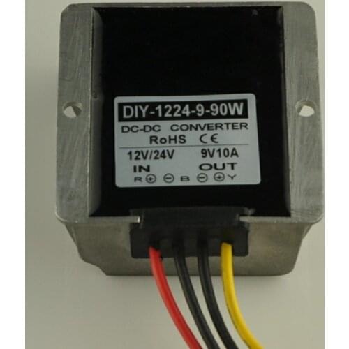 12V24V(11V-40V) Step Down 9V 10A 90W DC DC Converter Buck Module Car Power Converter Supply Adapter Voltage Regulator Waterproof