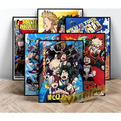 My Hero Academia Hot Cartoon Manga Poster Japan Anime Print Art Canvas Painting Kids Gift Children Home Room Decor Wall Picture