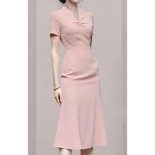 Офисные летние платья Suooheyal China At AliExpress