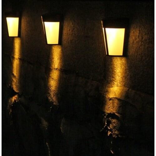 Solar Led Light Outdoor Wall Lamp Waterproof Solar Lamp Sunlight Fence Garden Decoration Night Sensor Pathway Landscape Lights