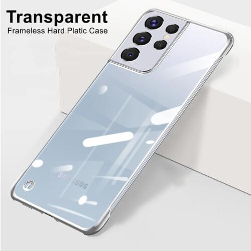 Ultra Thin Transparent Hard Case for Samsung Galaxy S21 Plus S21 Ultra 5G Frameless Cover Hard Plastic Case For Note 20 S20 FE