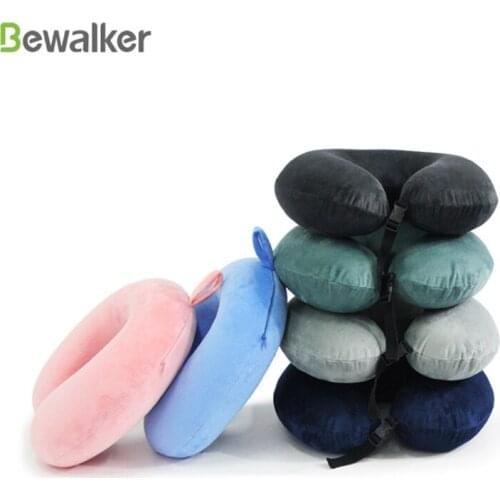 1PC New Slow Rebound Memory Foam U-Shaped Pillow Airplane Travel Pillow Cervical Pillow Car Neck Pillow Soft Nursing Cushion2021