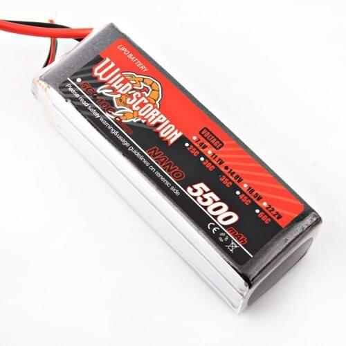 1pcs Wild scorpion RC 14.8V 5500mAh 35C Li-polymer Lipo Battery Helicopter For RC Quadcopter Drone Helicopter Car Airplane