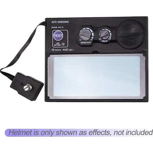 DIN9-DIN13 LCD Automatic Dimming Screen High Sensitive Probe Solar Auto Darkening Welding Goggles Lens Automation UV IR Filter