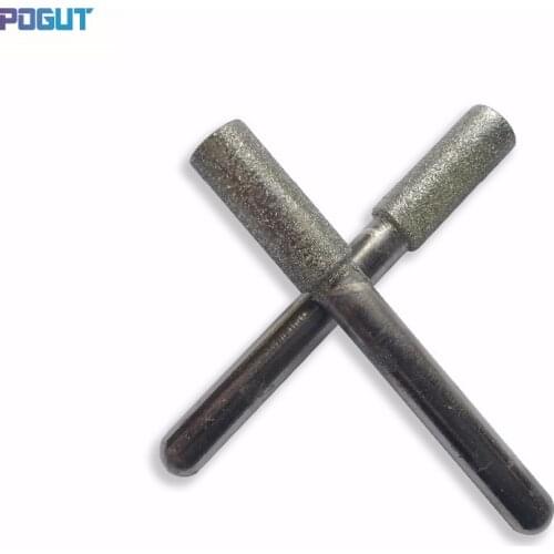 Length 60mm Diamond Burs Set DREMEL 8mm Cylindrical Head 6mm Shank Rotary Tool Drill Bit for grinding jade, stone, marble, glass