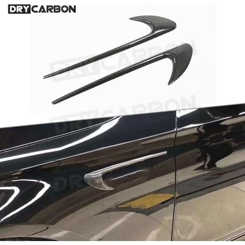For Mercedes Benz E Class W213 E63 E200 E300 AMG E63 S 2017 2018 2019 Carbon Fiber Front Side Fender Vent Trim Body Kits FRP